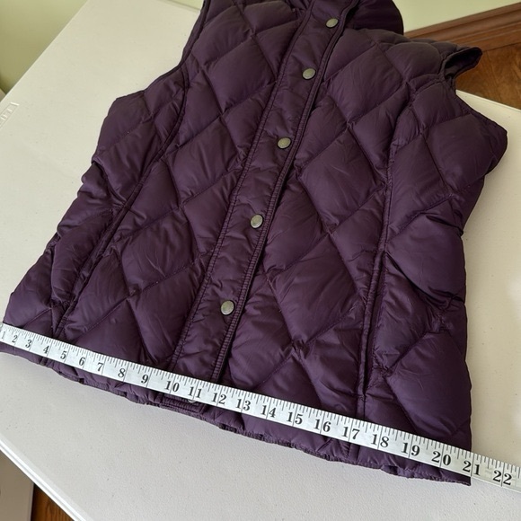 Land’s End Purple Down Filled Quilted Puffer Vest - Picture 9 of 13